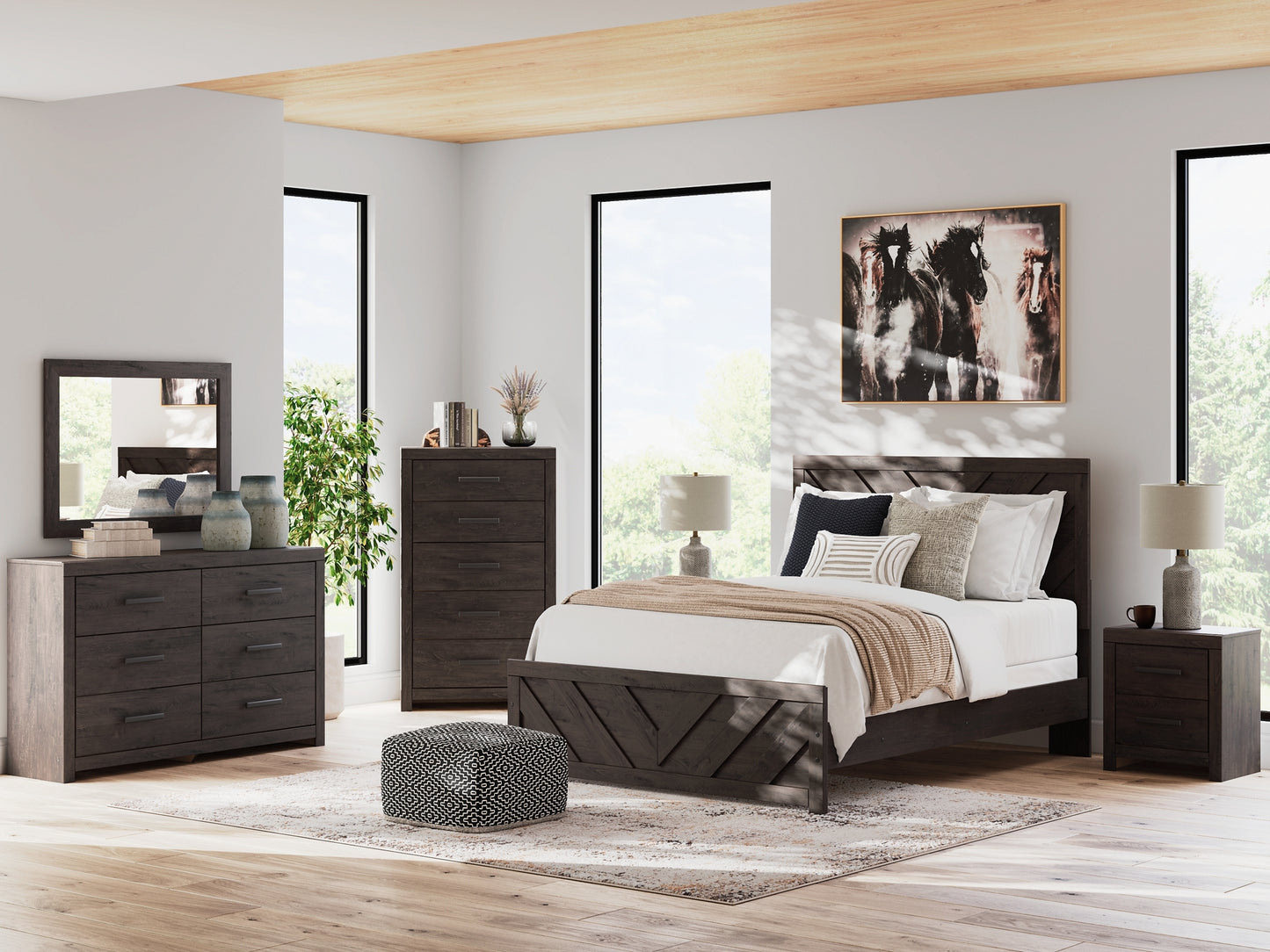 Prendonea Panel Bed