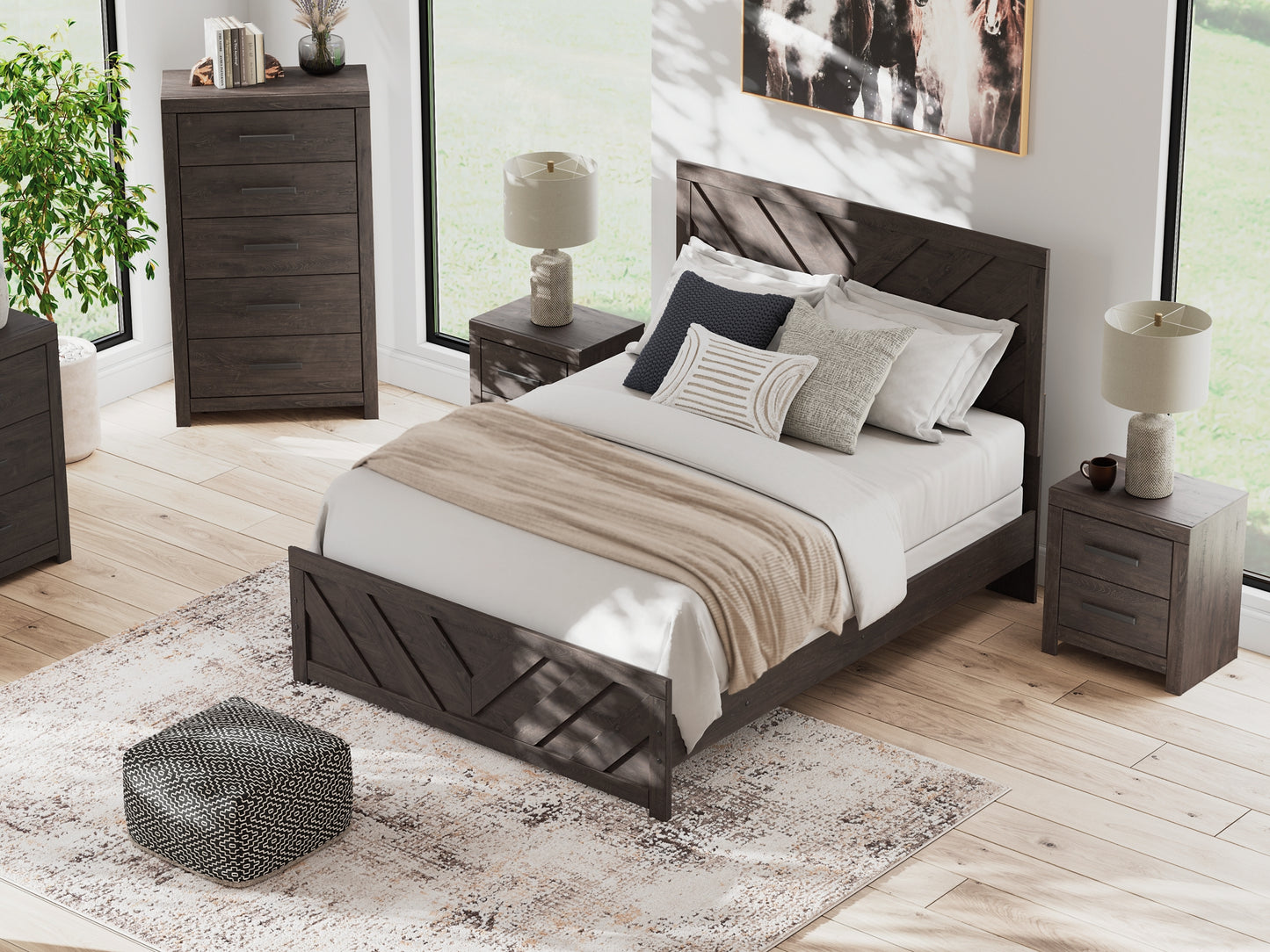 Prendonea Panel Bed