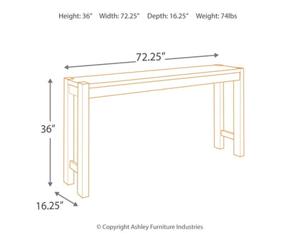 Torjin Long Counter Table