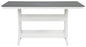 Transville RECT COUNTER TABLE W/UMB OPT