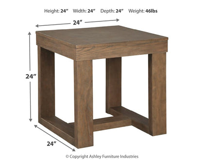 Cariton Square End Table