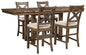 Moriville Counter Height Dining Table and 4 Barstools