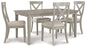 Parellen Dining Table and 4 Chairs