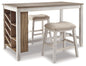Skempton Counter Height Dining Table and 2 Barstools