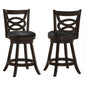 Calecita Wood Swivel Counter Stool Cappuccino (Set of 2)
