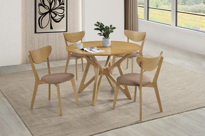 Elowen Wood Dining Side Chair Light Walnut (Set of 2)