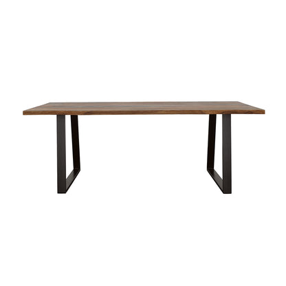 Ditman 80-inch Live Edge Dining Table Grey Sheesham