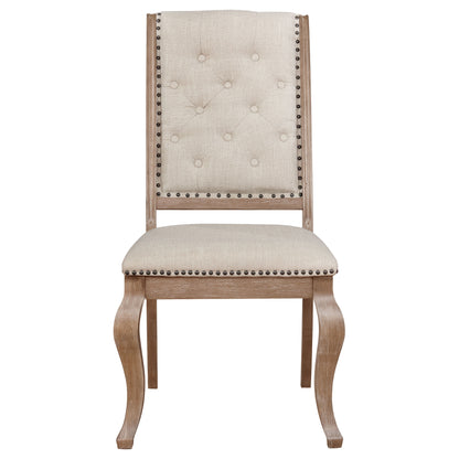 Brockway Upholstered Dining Chair Barley Brown (Set of 2)