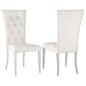 Kerwin Velvet Upholstered Dining Side Chair White (Set of 2)