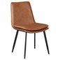 Ortega Upholstered Dining Side Chair Coffee (Set of 2)