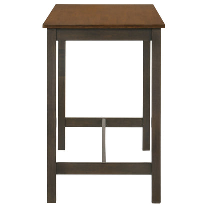 Connie 4-piece Counter Height Set Chestnut and Dark Brown