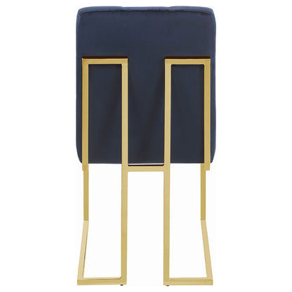 Cisco Velvet Upholstered Dining Side Chair Gold (Set of 2)