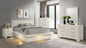 Jessica 5-piece Eastern King LED Bedroom Set Snow White