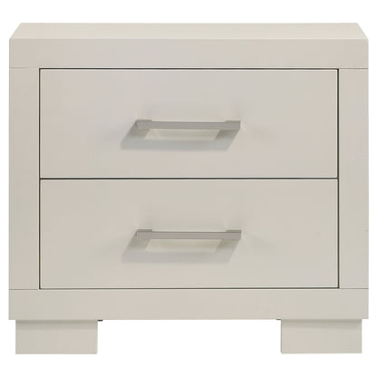 Jessica 5-piece Eastern King LED Bedroom Set Snow White