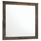 Woodmont Dresser Mirror Rustic Golden Brown