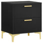Kendall 2-drawer Nightstand Black