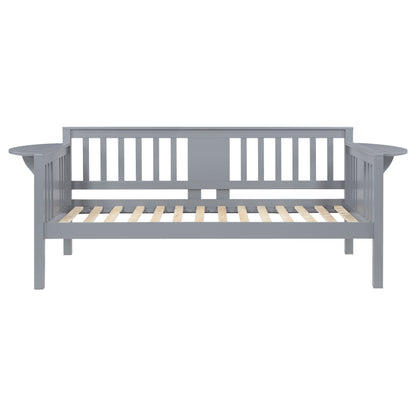 Bethany Wood Twin Daybed with Drop-down Tables Grey