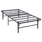 Mabel Metal Twin Mattress Support Platform Bed Black