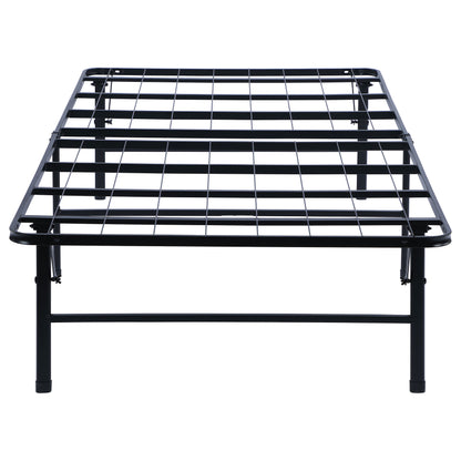 Mabel Metal Twin Mattress Support Platform Bed Black