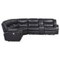 Sycamore Upholstered Power Reclining Sectional Sofa Grey