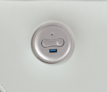 Greenfield Upholstered Power Reclining Loveseat Dove Grey