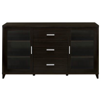 Lewes 2-door Engineered Wood 60-inch TV Stand Cappuccino