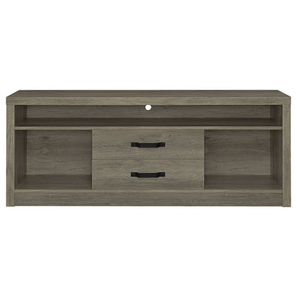 Burke 3-piece 59-inch TV Entertainment Center Grey Driftwood