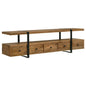 Otto 5-drawer Mango Wood 70-inch TV Stand Media Console Brown