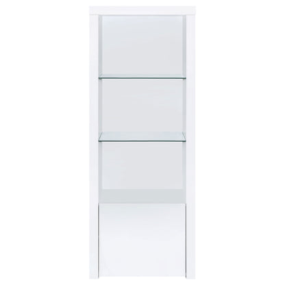 Jude 3-piece 71-inch TV Entertainment Center White High Gloss