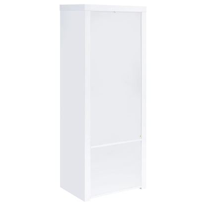 Jude 3-shelf Engineered Wood Media Tower High Gloss White