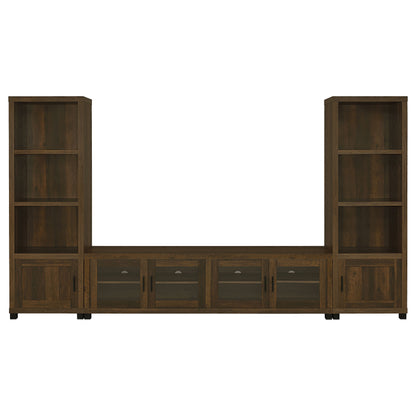 Sachin 3-shelf Engineered Wood Media Tower Dark Pine