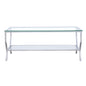 Saide Rectangular Glass Top Coffee Table Chrome