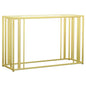 Adri Glass Top Entryway Console Table Matte Brass