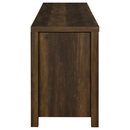 Madra 2-door Engineered Wood 79-inch TV Stand Dark Pine