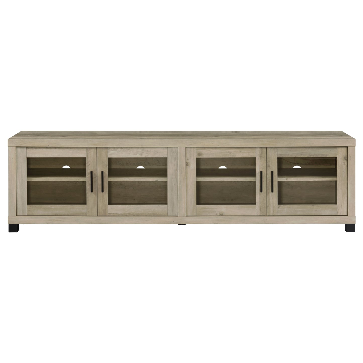 Sachin 3-piece 79-inch TV Entertainment Center Antique Pine