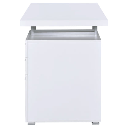 Brennan 47-inch 3-drawer Office Computer Desk White