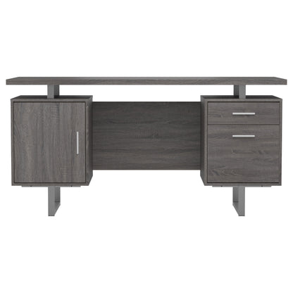 Lawtey 60-inch 2-drawer Office Computer Desk Weathered Grey