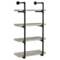 Elmcrest 24-inch 4-shelf Wall Bookshelf Grey Driftwood