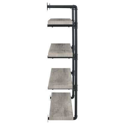 Elmcrest 39-inch 4-shelf Wall Bookshelf Grey Driftwood