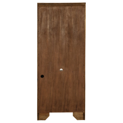Hartshill 78-inch 3-shelf Cabinet Bookcase Burnished Oak