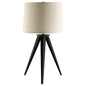 Sabat 29-inch Empire Shade Tripod Beside Table Lamp Black