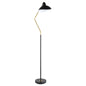 Lucien 69-inch Dome Shade Metal Task Floor Lamp Black
