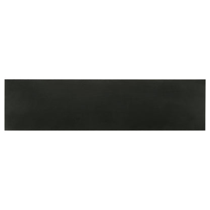 Riddell 4-door Wood Reeding Accent Cabinet Matte Black
