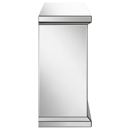 Lorelai Mirrored Freestanding Electric Fireplace Silver