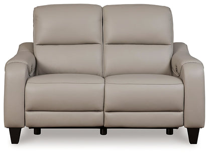 Mercomatic PWR REC Loveseat/ADJ Headrest