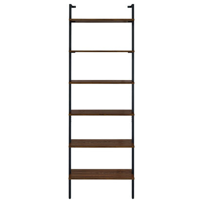 Owens 96-inch 6-shelf Wall Bookshelf Walnut