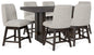 Burkhaus Counter Height Dining Table and 6 Barstools