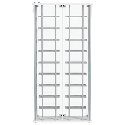 Montara Tempered Glass Wine Storage LED Curio Cabinet Chrome