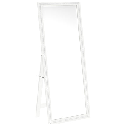 Windrose 28 x 67 Inch Tempered LED Standing Mirror White