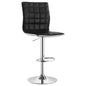 Ashbury Upholstered Adjustable Bar Stool Black (Set of 2)